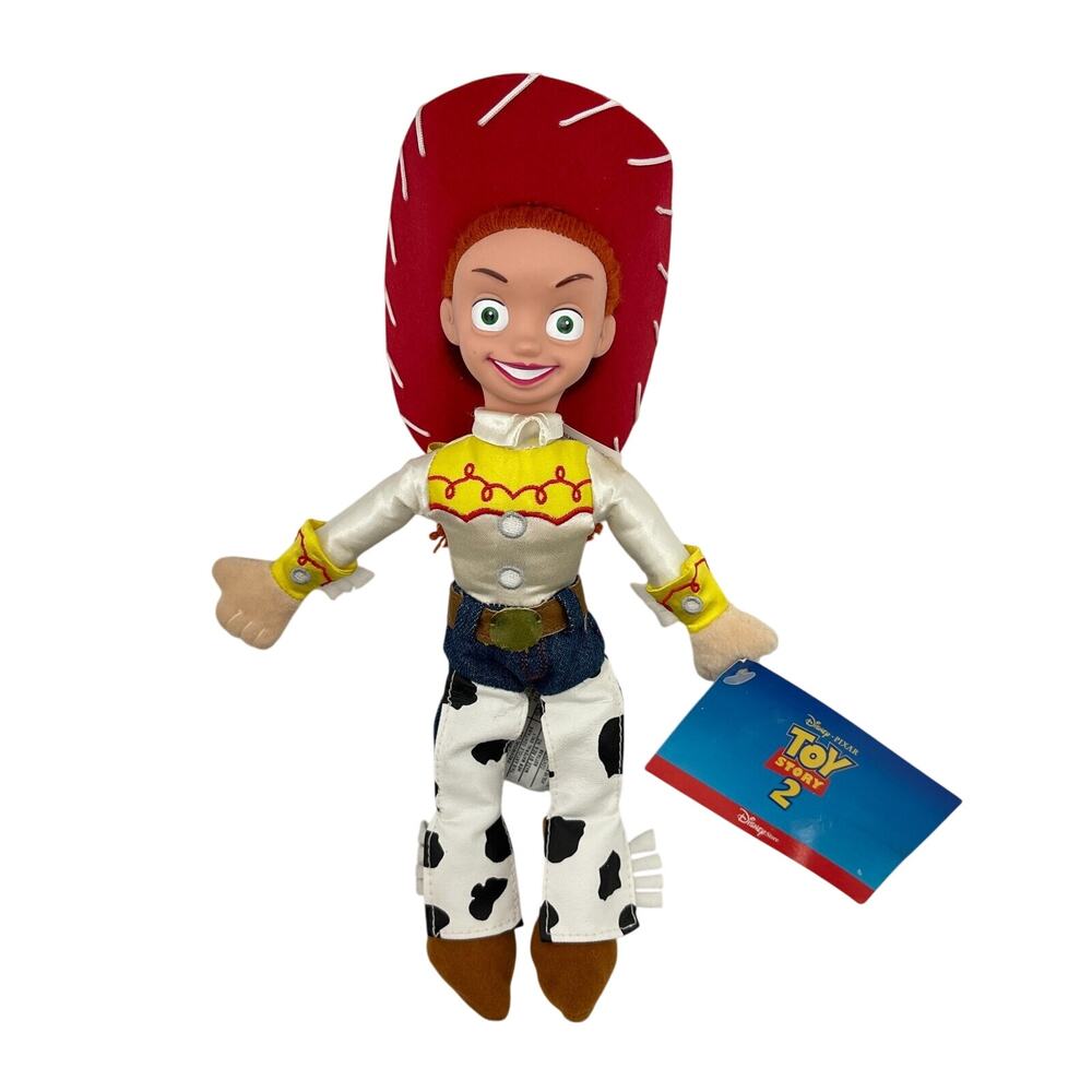 Disney Toy Story 2 Jessie Mini Bean Bag Cowgirl 9" Plush Doll Plastic Head